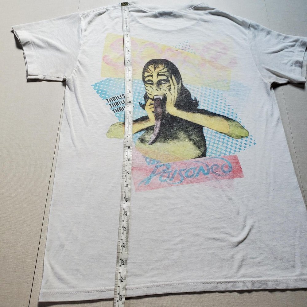 Rare Vintage 80s Poison Band Tee 1989 Scream Tour - Picture 14 of 16